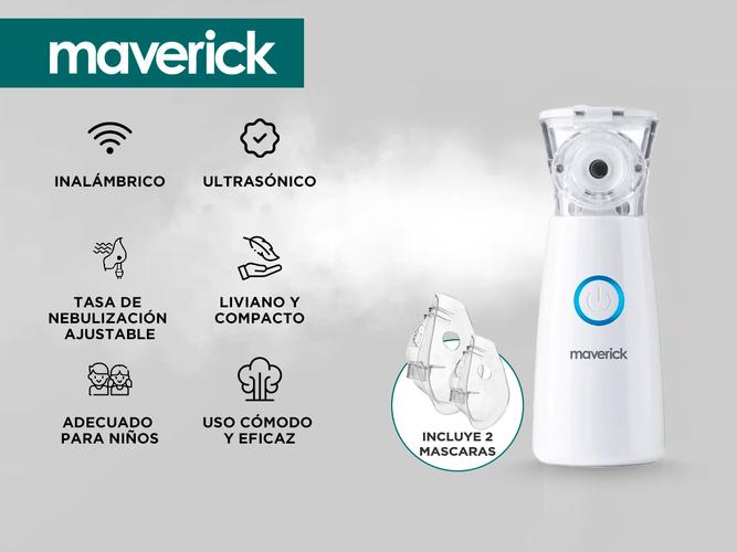 Nebulizador Ultrasónico Maverick Mesh1-N A Pila - 1