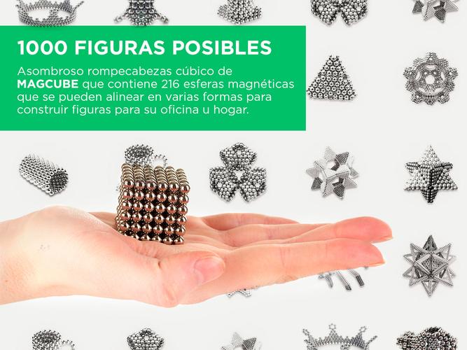 Cubo para Jugar MagCube 216 Esferas 5mm Iman - 4