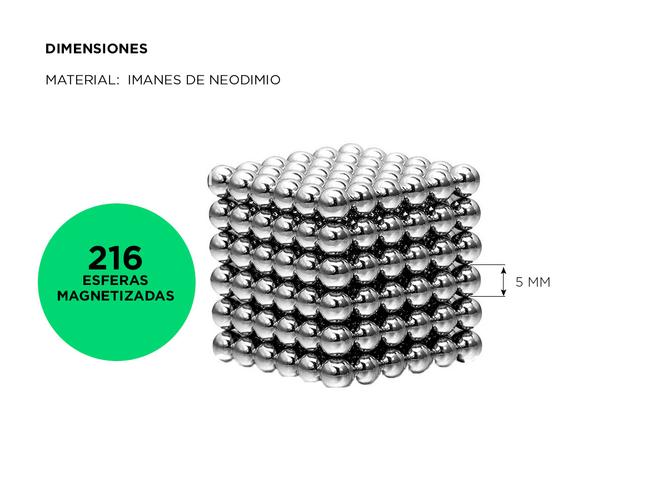 Cubo para Jugar MagCube 216 Esferas 5mm Iman - 5