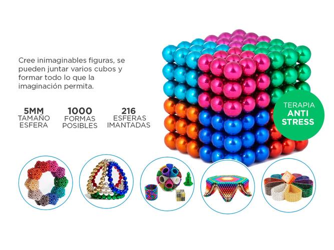 Magcube 216 Esferas 5mm Iman COLORES - 2