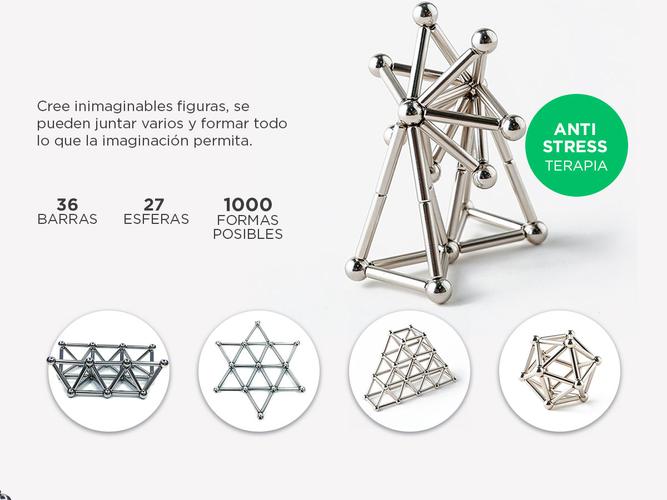 Magcube 36 Barras Magnetico 27 Bolas 8mm - 2