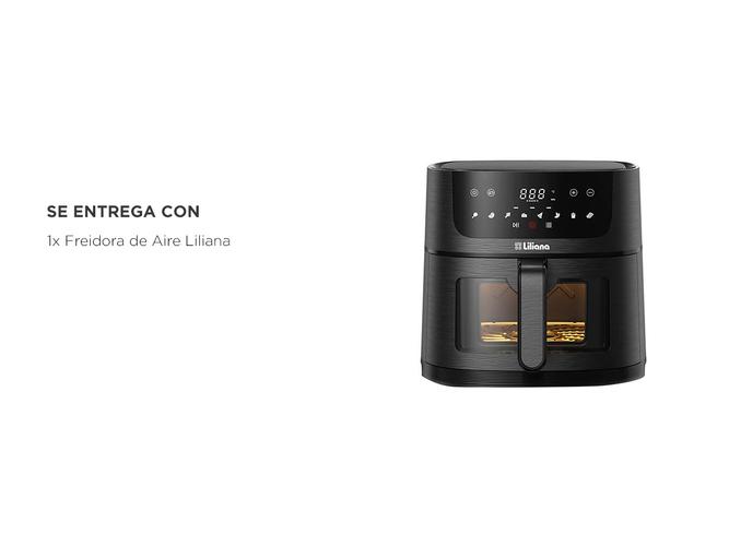 Freidora de Aire Liliana digital DUOGRILL AF908 8 litros - 6