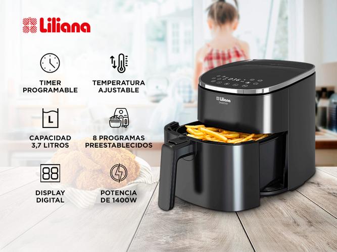 Freidora de Aire Liliana digital SMARTFRY AF931 3 7 litros  - 1
