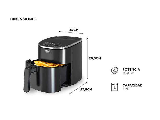 Freidora de Aire Liliana digital SMARTFRY AF931 3 7 litros  - 5