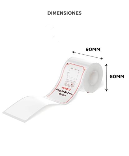 Rollo De Etiquetas Adhesivas Niimbot B21 Pro 50x90mm 90 Piezas Papel Fotográfico Térmico - 4