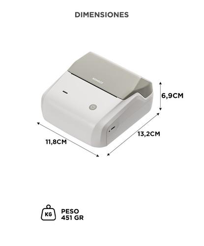 Impresora Térmica Niimbot B31 Etiquetas Adhesivas Bluetooth - 5