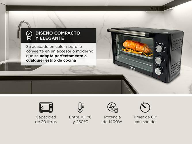 Horno Eléctrico Liliana 20L COMPACTCOOK AO200 - 2