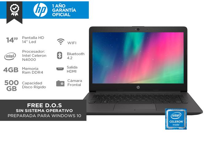 Notebook Hp 240 G6 Intel Dual Core 4Gb 500Gb 14” HD - 1