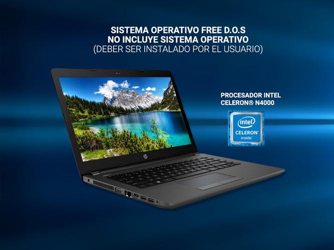 Notebook Hp 240 G6 Intel Dual Core 4Gb 500Gb 14” HD + Funda Neoprene - 2