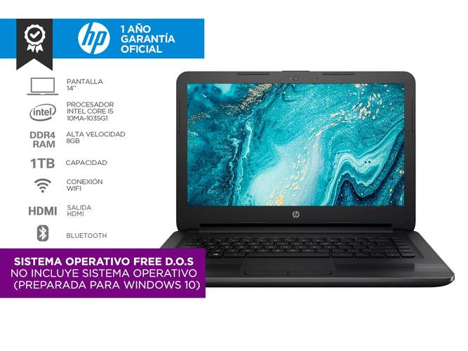 Notebook HP 240 G7 Intel Core I5 8Gb 1Tb 14” HD - 1