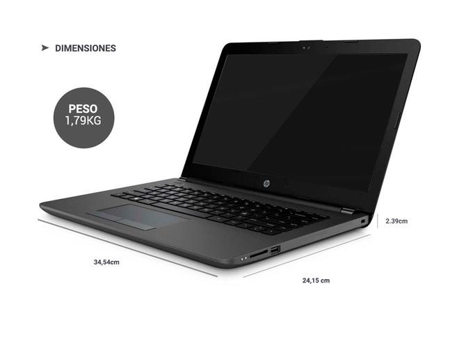 Notebook HP 240 G7 Intel Core I5 8Gb 1Tb 14” HD - 6