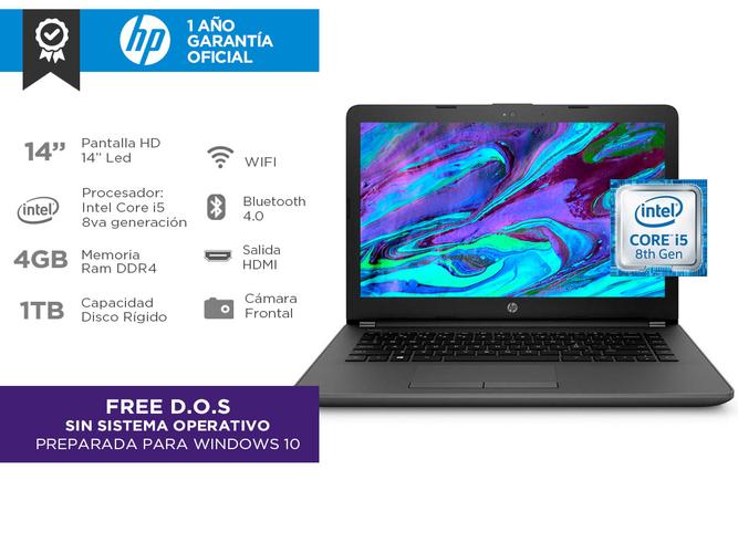 Notebook HP 240 Core i5 4Gb 1Tb 14