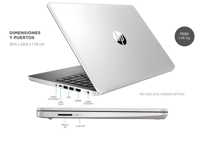 Notebook Hp 14-dq1037wm 14