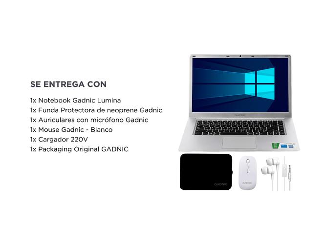 Notebook Gadnic Lumina Intel Dual Core 4Gb 32Gb SSD 15,6