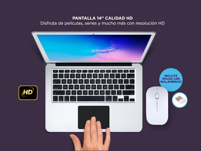 Notebook Gadnic Glow Pro Intel Dual Core 4GB 64GB SSD 14,1