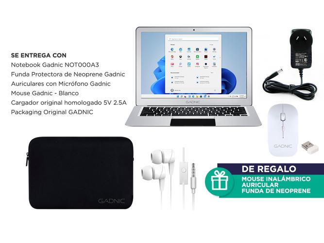 Notebook Gadnic Glow Pro Intel Dual Core 4GB 64GB SSD 14,1