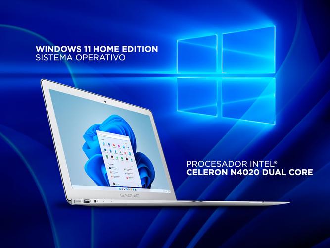 Notebook Gadnic Lumina Pro Intel Dual Core 4GB 64GB SSD 15,6