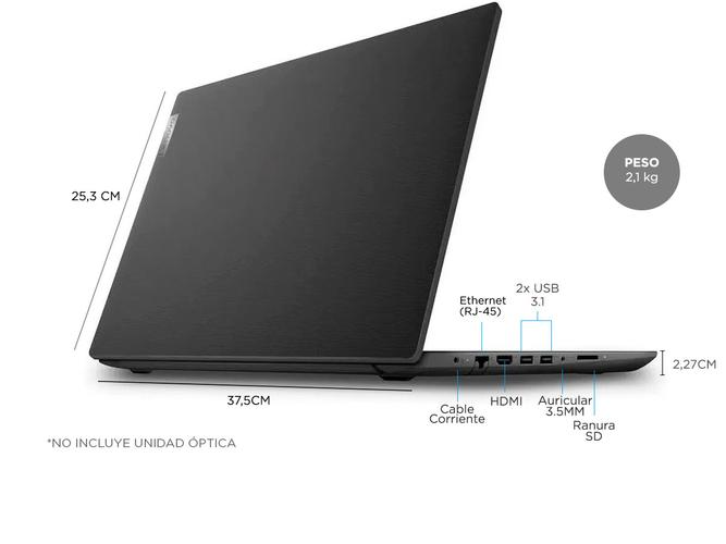 Notebook Lenovo V145-15AST Amd A6 9225 Ram 4gb Hdd 1tb  - 5