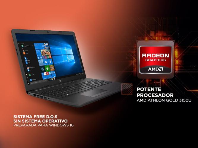 Notebook Hp 255 G7 Amd Athlon 3150u 8gb 1tb 15,6 pulgadas Graficos Radeon - 2