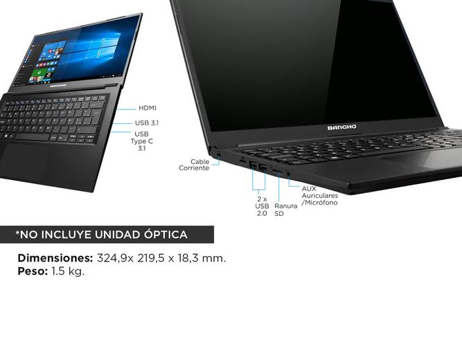 Notebook Bangho Max L4 I1 Intel Dual Core 4Gb SSD 120Gb 14