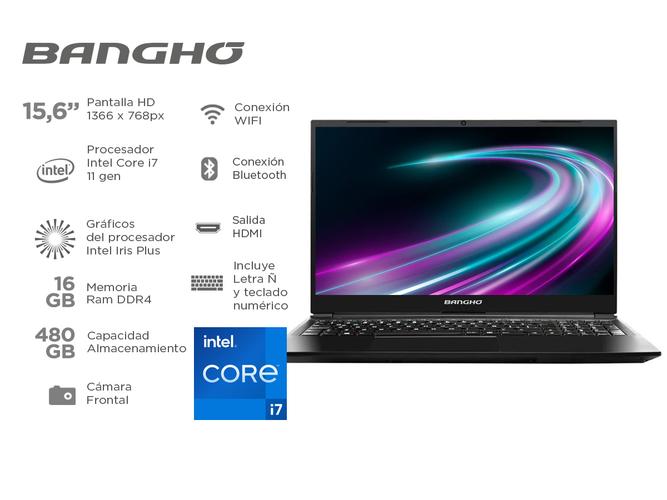 Notebook Bangho Max L5 Intel Core I7 11 Gen 16Gb SSD 480Gb 156 HD  - 1