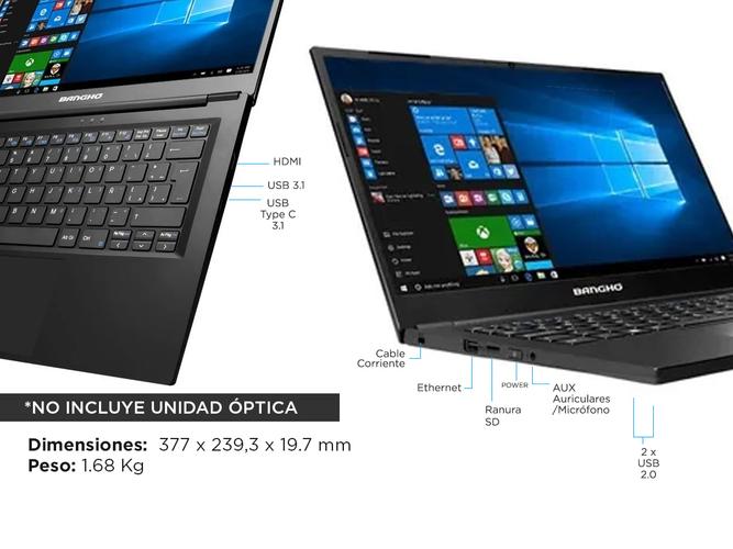 Notebook Bangho Max L5 Intel Core I7 10ma Gen 8Gb SSD 480Gb 156 Windows 10 - 5