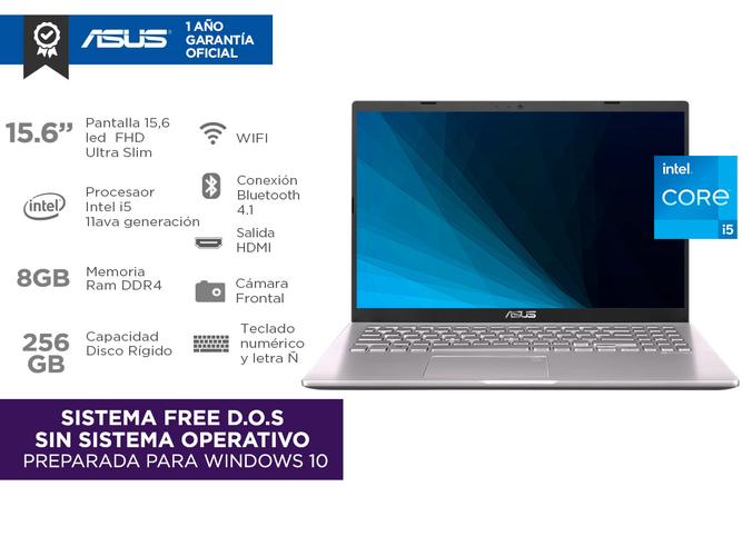 Notebook Asus X515 Intel Core I5 11ava Gen 8Gb SSD 256Gb 15,6