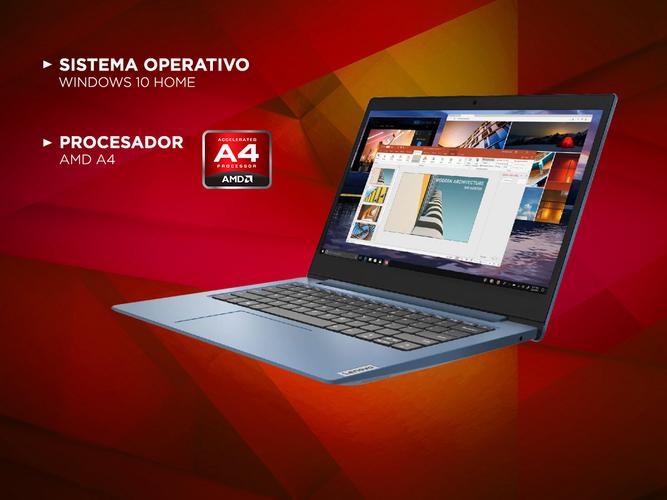 Notebook Lenovo Ideapad Slim Amd A4 4gb 64gb Windows 10 Pantalla 14 - 2