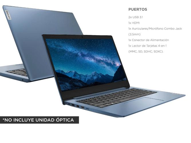 Notebook Lenovo Ideapad Slim Amd A4 4gb 64gb Windows 10 Pantalla 14 - 5