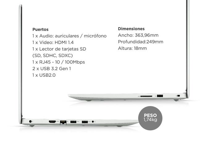Notebook Dell Inspiron 3502 Intel Celeron N4020 4Gb SSD 128Gb 15,6