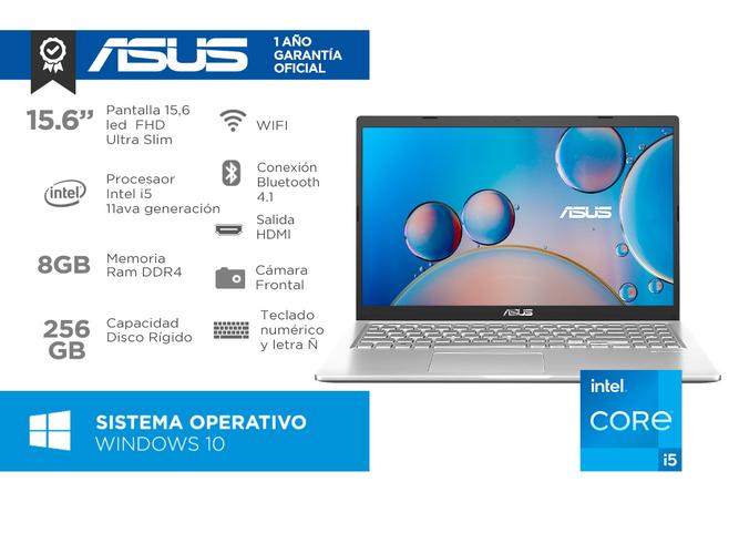 Notebook Asus X515 Intel Core i5-1135G7 8gb Ssd 256gb 15,6 Full Hd Windows 10 - 1