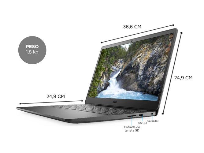 Notebook Dell Inspiron 3505 Amd Ryzen 5 3450u 8gb Ssd 256gb Windows 10 15,6 Pulgadas - 4