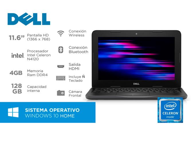Notebook Dell 3190 Intel Celeron 4Gb SSD 128Gb 11,6