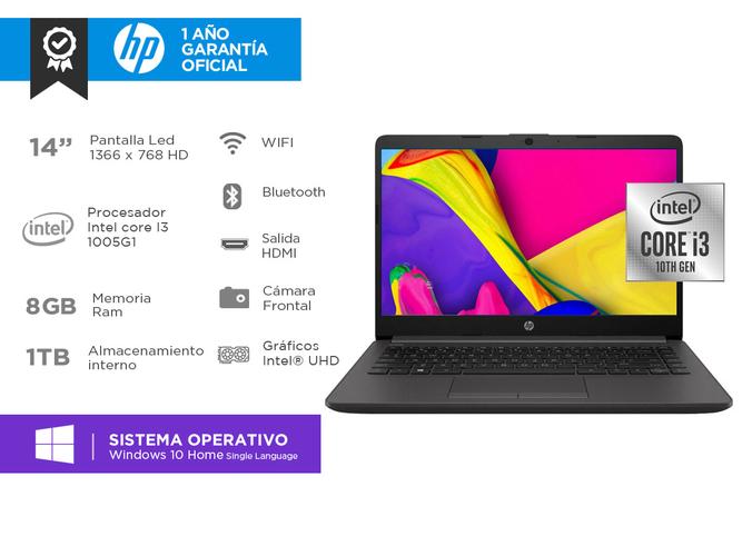 Notebook HP 240 G8 intel core i3 Ram 8GB HDD 1Tb Windows 10 Pantalla 14 - 1