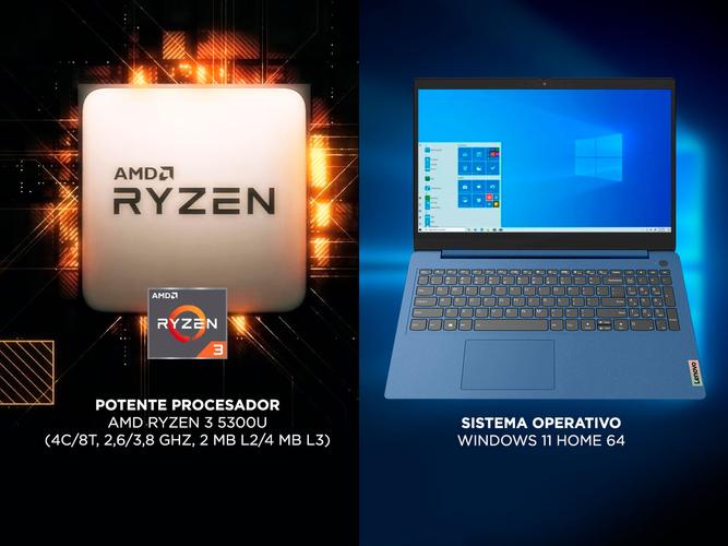 Notebook Lenovo IdeaPad 3 Ryzen 3 ram 4GB  SSD 256GB Windows 11 - 2