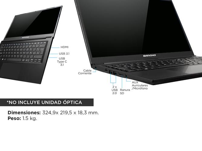 Notebook Bangho Max L4 i1 Intel Celeron ram 4gb Ssd 120gb 14 Pulg - 4