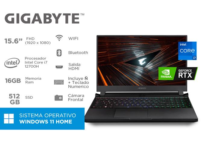 Notebook Gigabyte AORUS 5 SE4 Intel Core I7 SSD 512GB RTX 3070P Outlet - 1