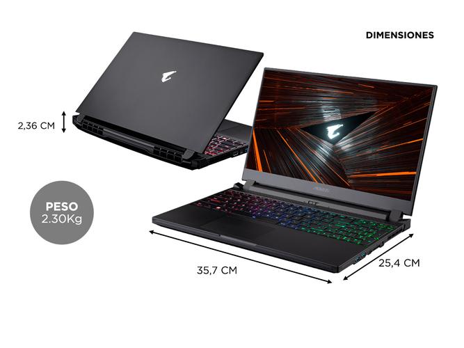 Notebook Gigabyte AORUS 5 SE4 Intel Core I7 SSD 512GB RTX 3070P - 5