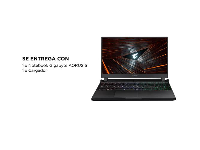 Notebook Gigabyte AORUS 5 SE4 Intel Core I7 SSD 512GB RTX 3070P - 6