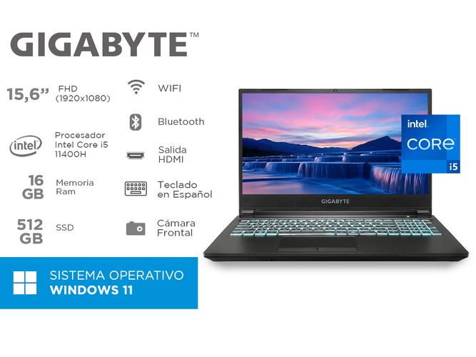 Notebook Gigabyte G5 MD Intel Core I5 Ram 16GB SSD 512GB RTX 3050Ti Windows - 1