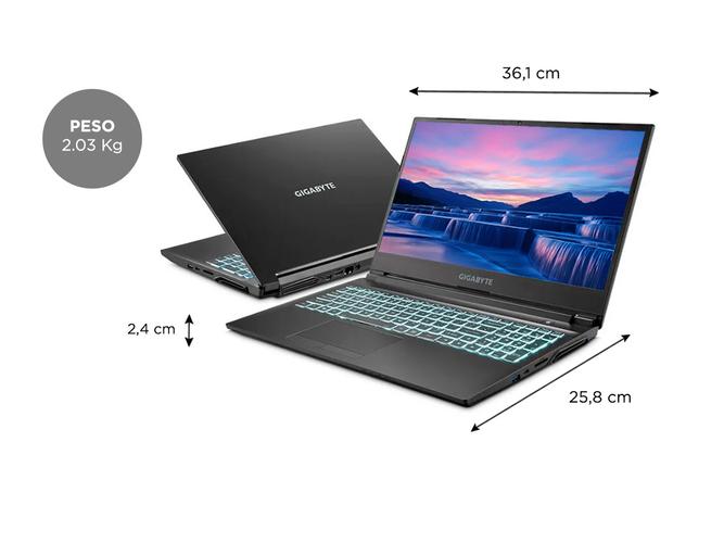 Notebook Gigabyte G5 MD Intel Core I5 Ram 16GB SSD 512GB RTX 3050Ti Windows - 5
