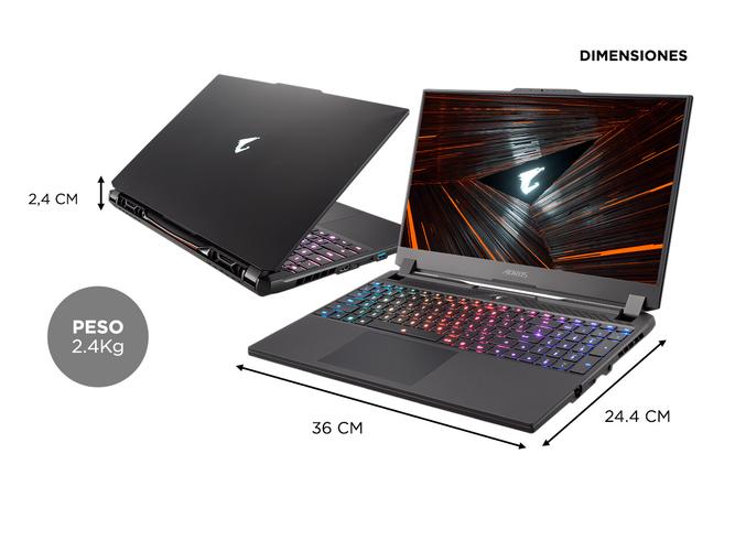 Notebook Gigabyte AORUS 15 XE4 Intel Core I7 Ram 16GB SSD 1TB RTX 3070Ti P QHD - 5