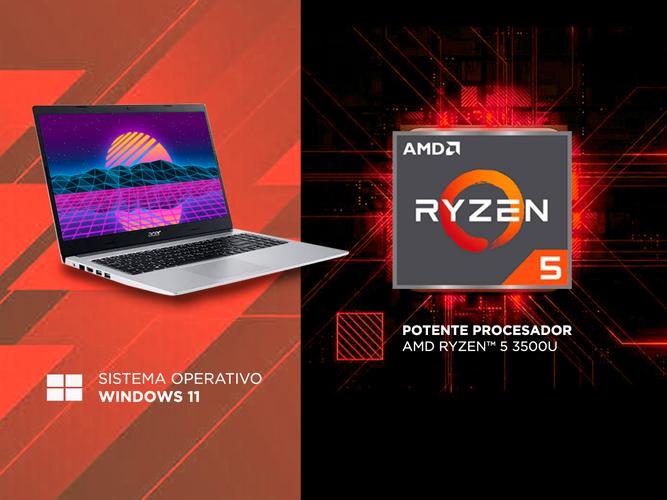 Notebook Acer Aspire 3 Ryzen 5 Ram 8 GB SSD 256GB Windows 11 - 2