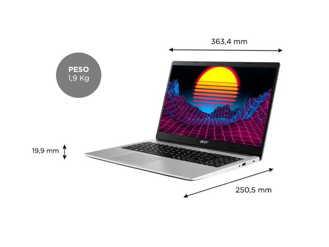 Notebook Acer Aspire 3 Ryzen 5 Ram 8 GB SSD 256GB Windows 11 - 5