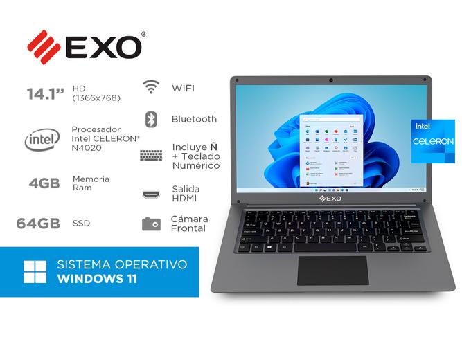 Notebook Exo Smart T55 Celeron Ram 4 GB SSD 64GB Windows 11 - 1