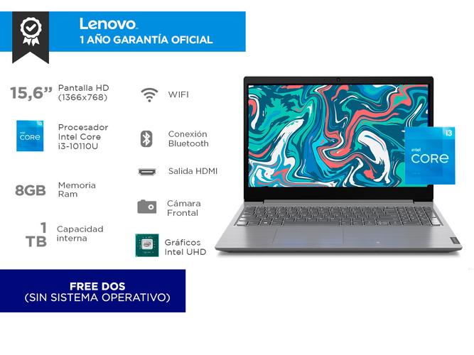 Notebook Lenovo V15 IML Intel Core I3 Ram 8GB 1TB - 1