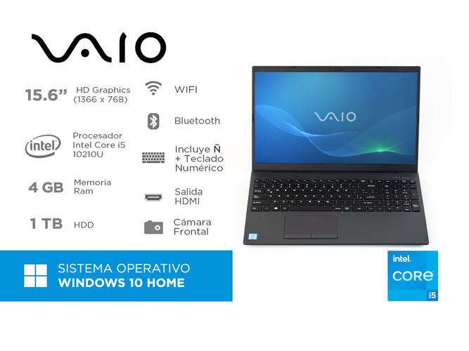 Notebook Vaio Intel core I5 Ram 4GB HDD 1TB Windows 10 - 1