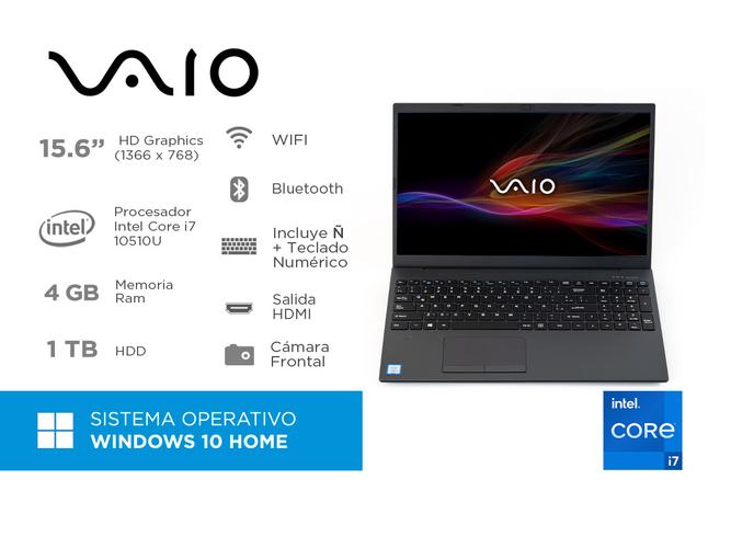 Notebook Vaio Intel core I7 Ram 4GB HDD 1TB Windows 10 - 1