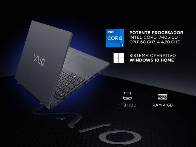 Notebook Vaio Intel core I7 Ram 4GB HDD 1TB Windows 10 - 2
