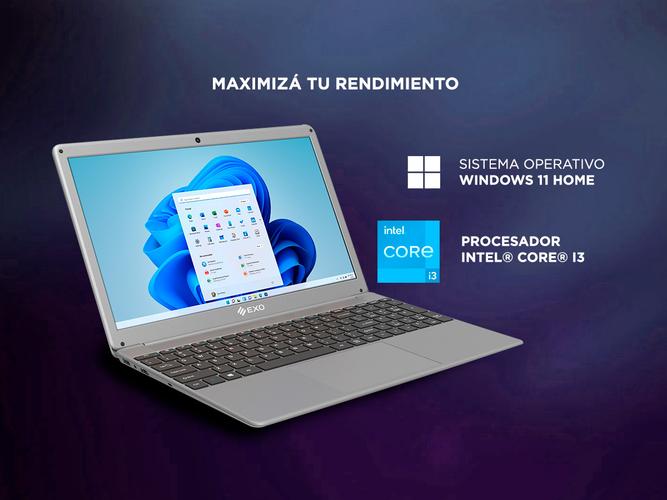 Notebook Exo Intel core I3 8GB SSD 256GB Pantalla 15.6